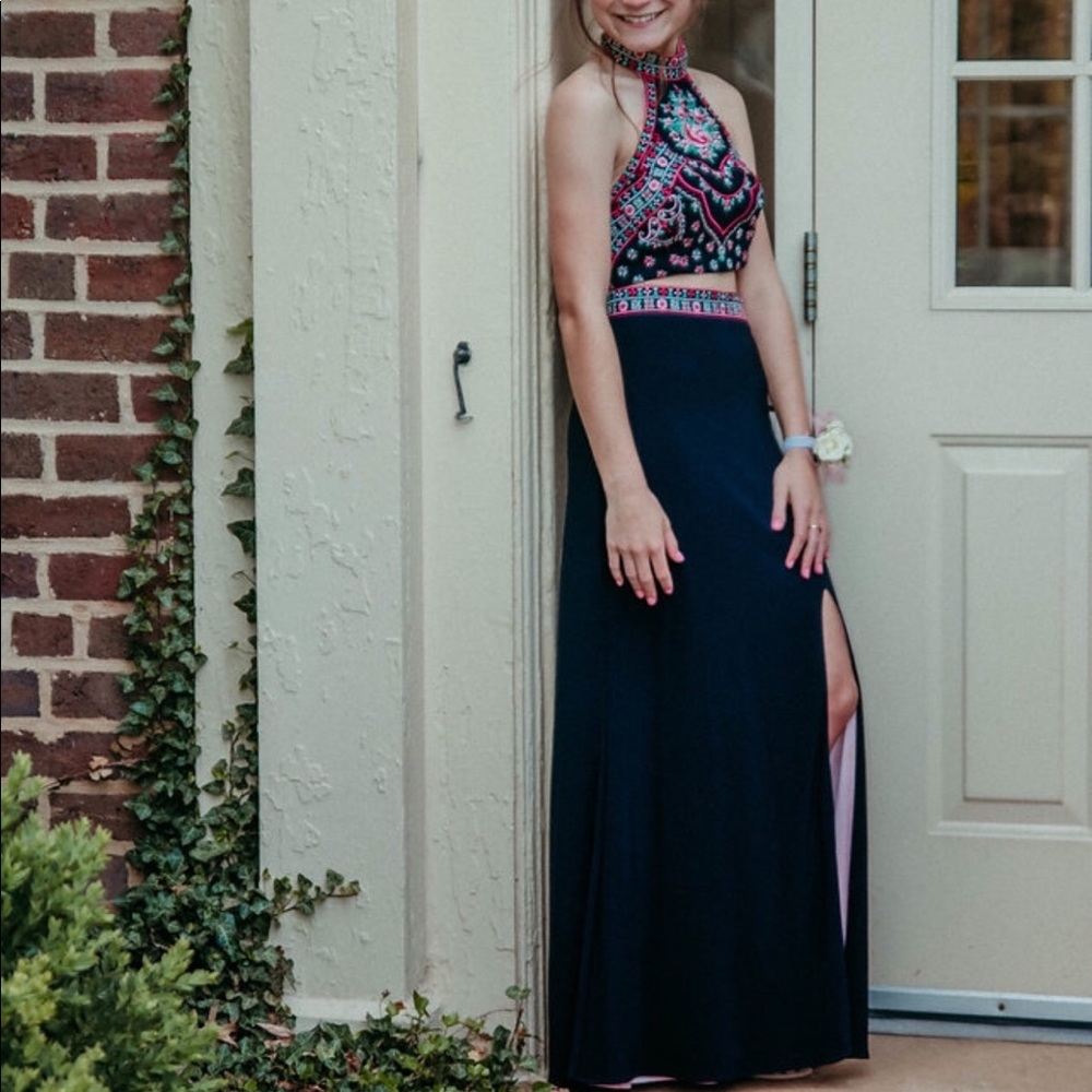 David’s bridal two piece prom dress!